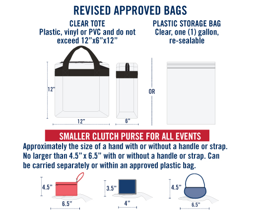 Stadium/Arena Bag Policies - Check Out Our Stadium-Compliant Bags