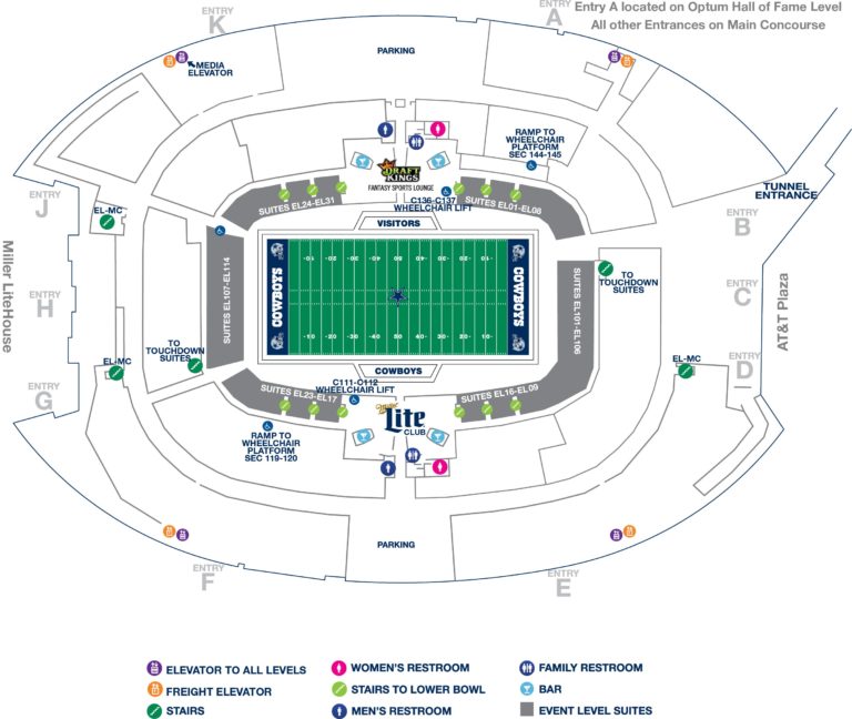 att_stadium_event_level_map AT&T Stadium
