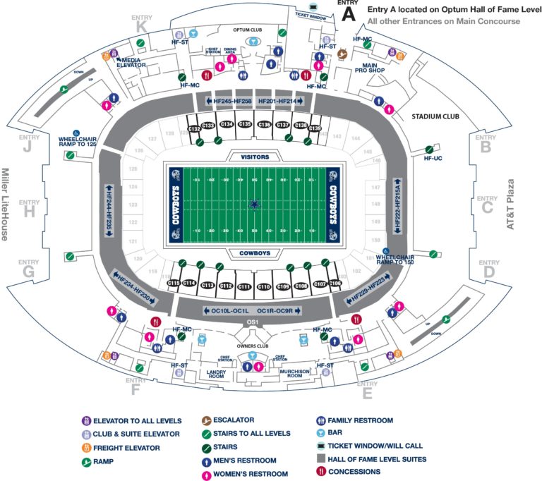 Att Stadium Hall Of Fame Level Map 768x682 