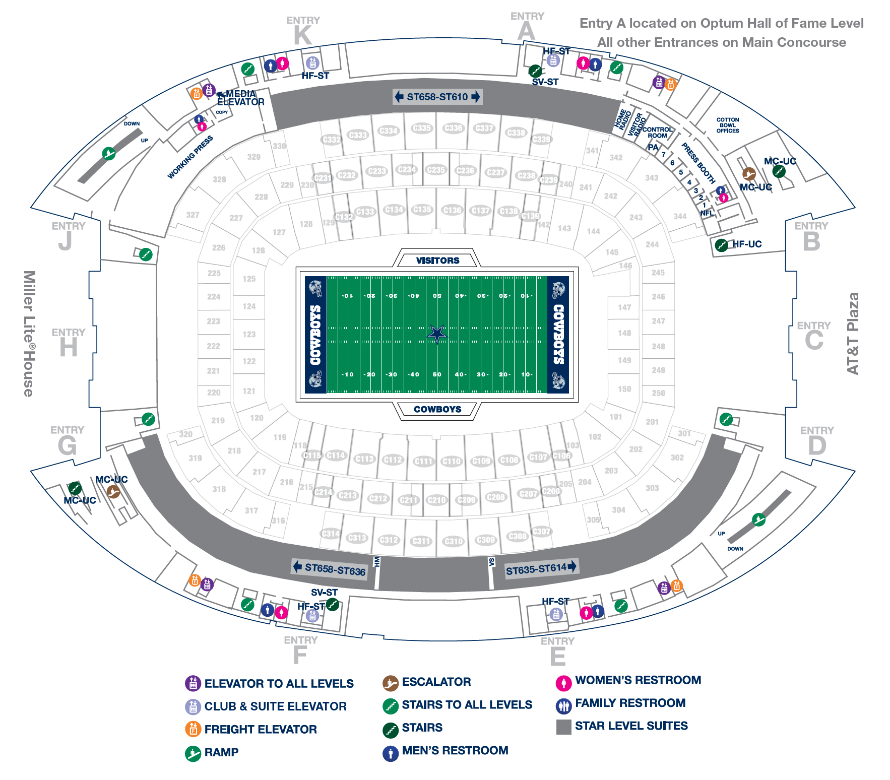 Dallas Cowboys Stadium Seating Chart Standing Room Only Two Birds Home