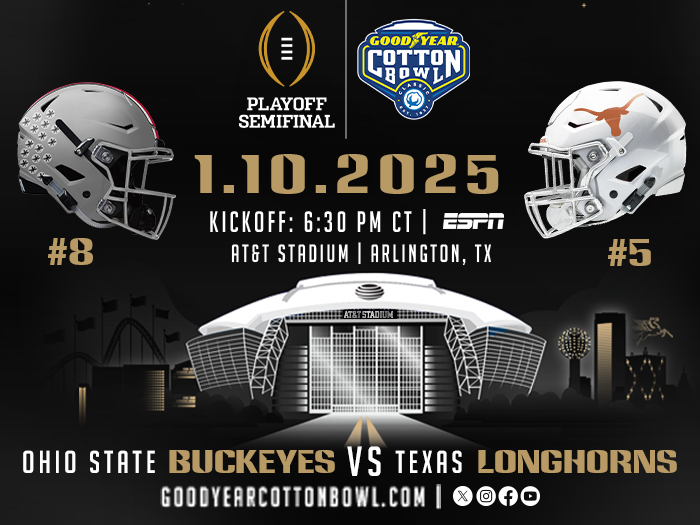 2025 CFP Semifinal at the 89th Goodyear Cotton Bowl Classic